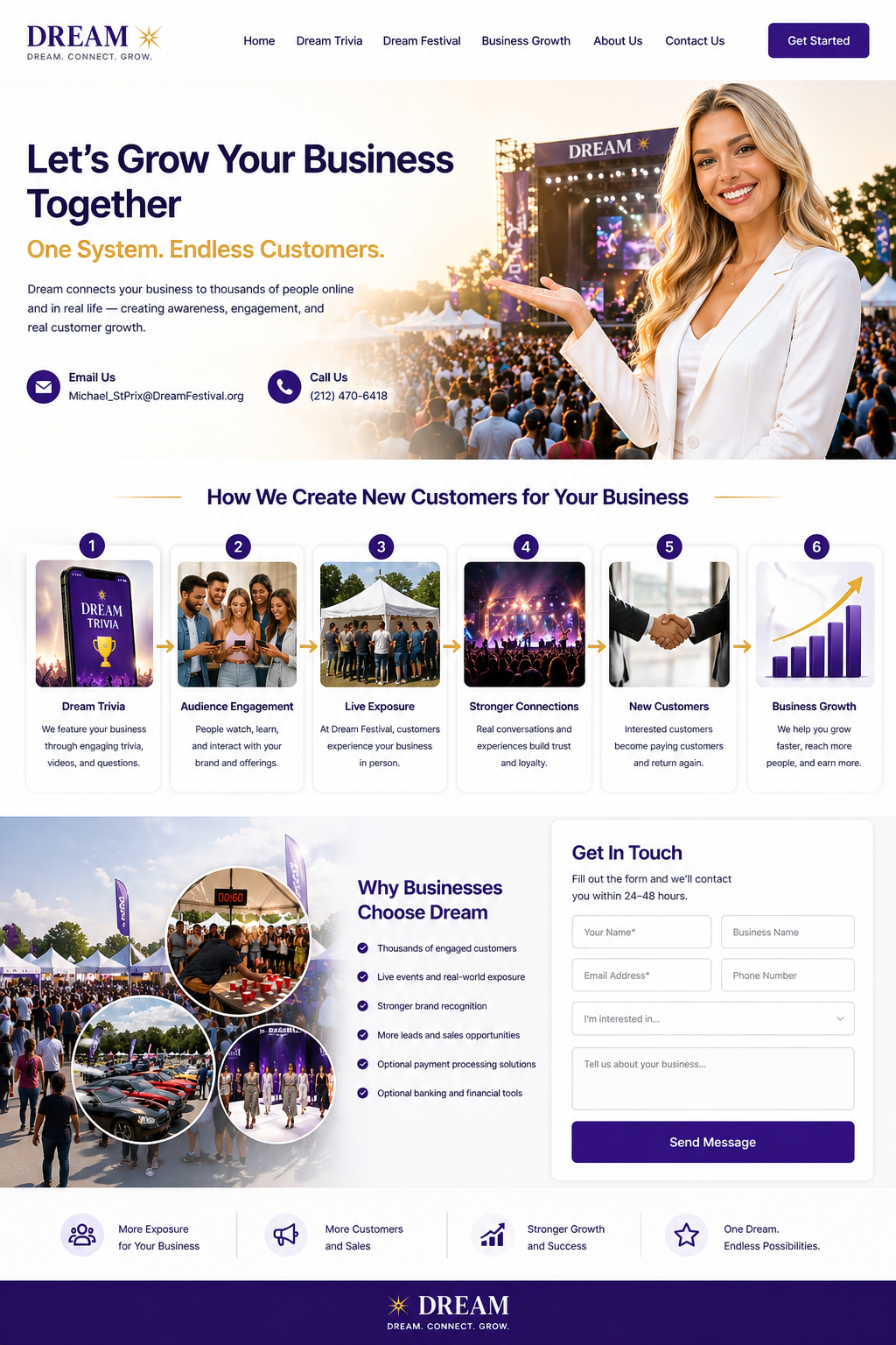 Dream customer acquisition system