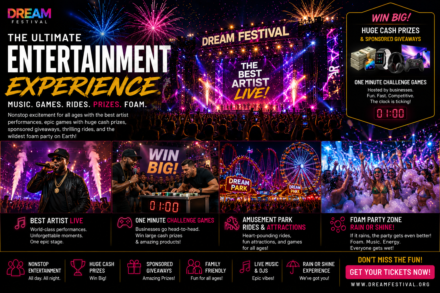 Dream Festival Entertainment banner