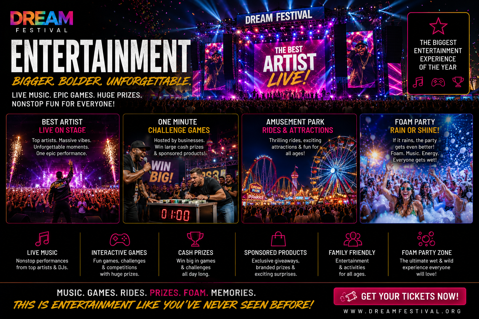 Dream Festival Entertainment hero image