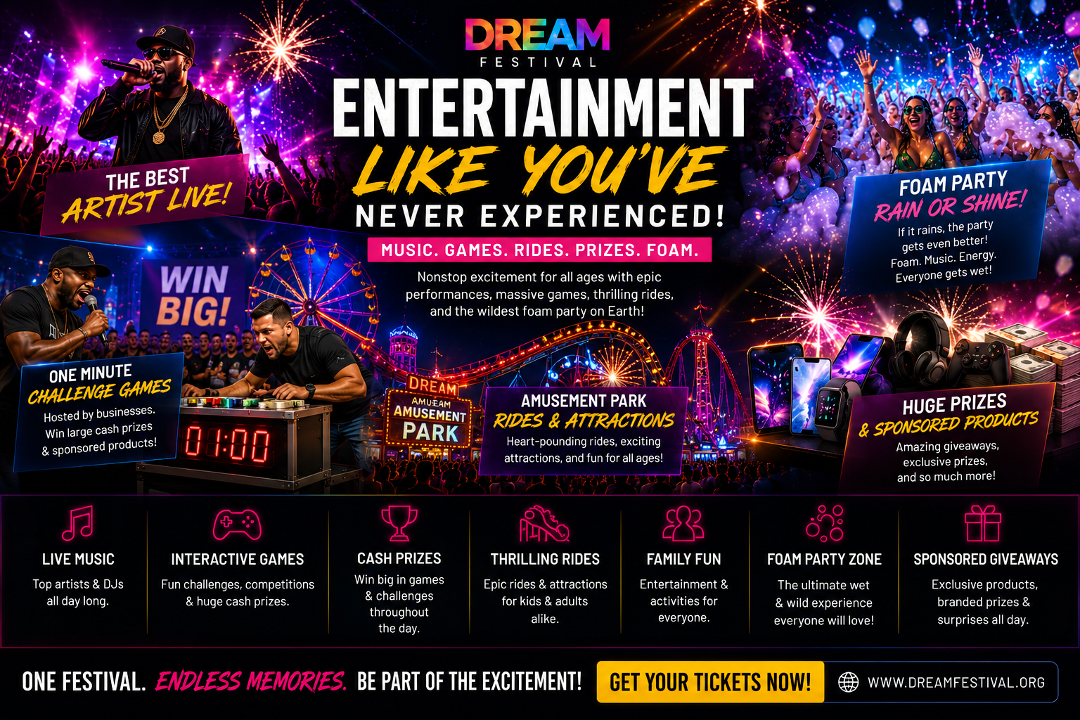 Dream Festival Entertainment final call to action