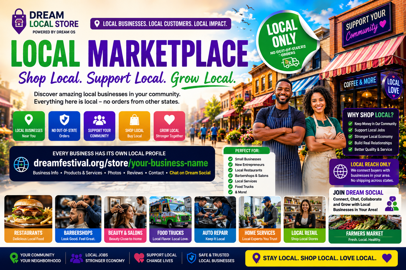 Dream Local Store community marketplace